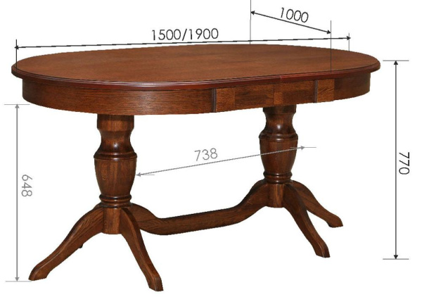 Стол обеденный Верди П4.487.4.13 (П106.06-01)