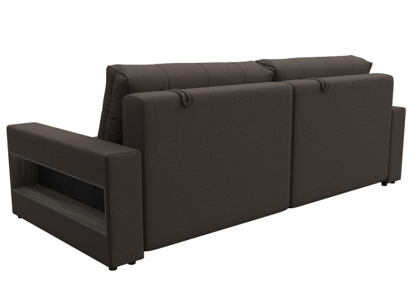 Диван прямой с полками Лига-053 НПБ Рогожка