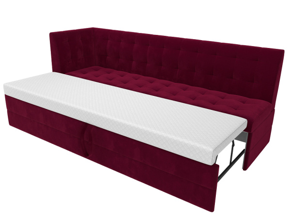 Диван кухонный Бриз с углом слева Микровельвет