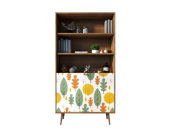 Стеллаж с дверками Berber BB26 (Цвет Принт 30)