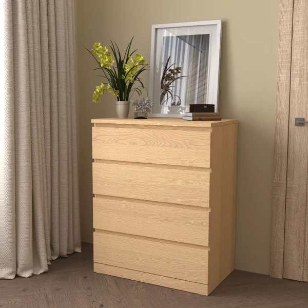 Комод Варма Прайм 4 дуб беленый