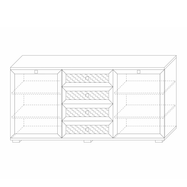 Комодино (фасады глухие) Парма Нео