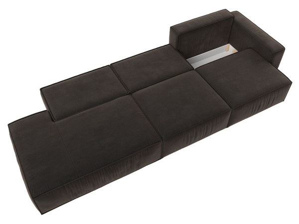 Диван прямой Прага Модерн Лонг подлокотник справа Велюр