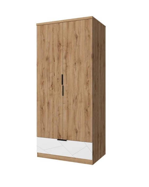 Шкаф 2DG1S KAYLAS (Дуб наварра/Эко Джелато)