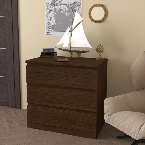 Комод Варма Прайм 3 ясень, коричневый