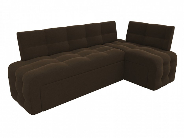 Диван кухонный угловой Люксор правый угол Микровельвет