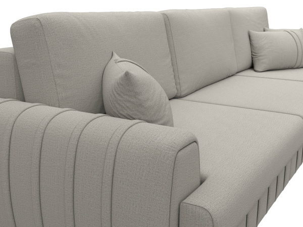 Диван угловой Лига-057 НПБ Лонг угол правый Рогожка