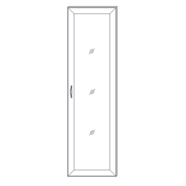 Фасад двери с зеркалом Сиена