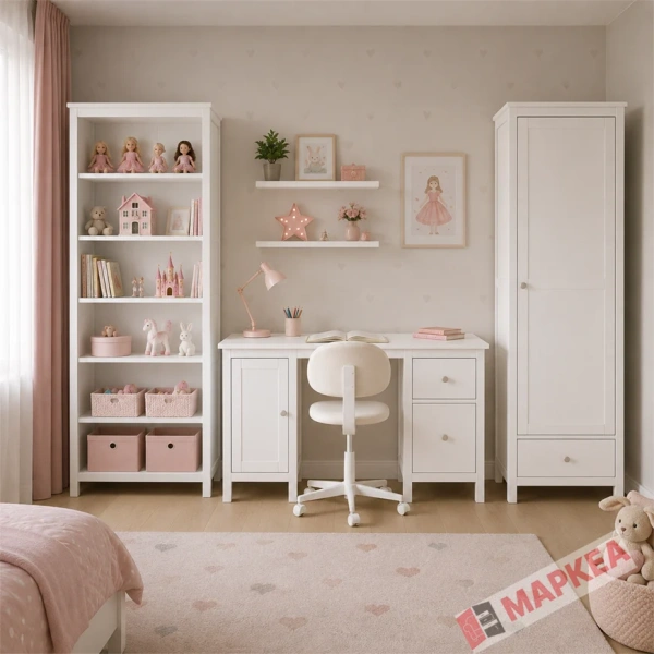 Стол письменный Кантри Hemnes 12 ММЦ (Белый лак)