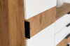 Гостиная Бери Стенка (Дуб крафт золотой/белое дерево)