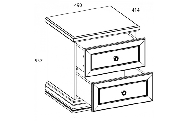 Тумба прикроватная SEVILLA 2S