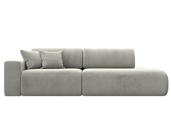 Диван прямой Лига-036 НПБ Модерн подлокотник слева Велюр (TOWER 01 молочный)