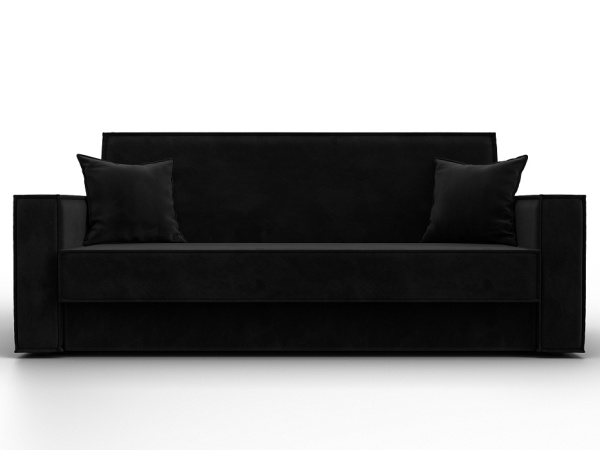 Диван-книжка Куба Велюр (SEVEN 35 черный)