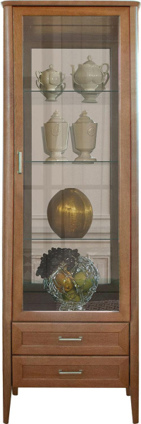 Шкаф с витриной Вилора БМ2.775.0.05(-01) (Коньяк)