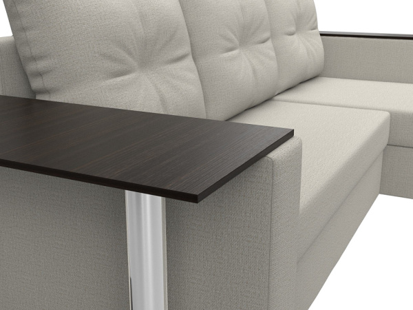 Диван угловой Атланта со столом правый угол Рогожка