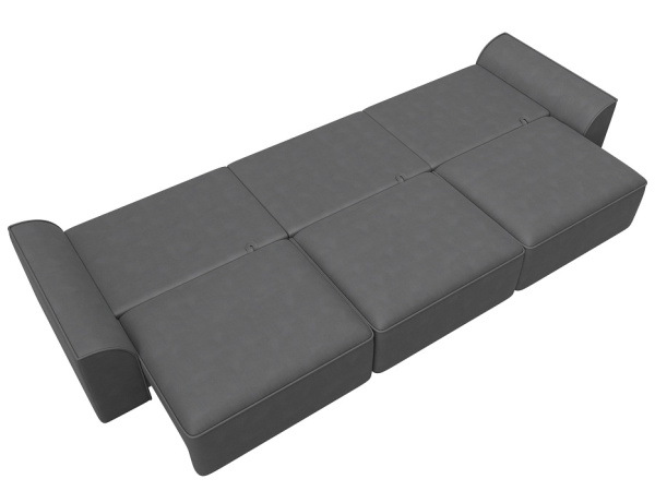 Диван прямой Лига-048 НПБ Лонг Замша