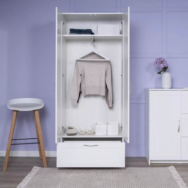 Шкаф СИРИУС двухстворчатый с ящиком