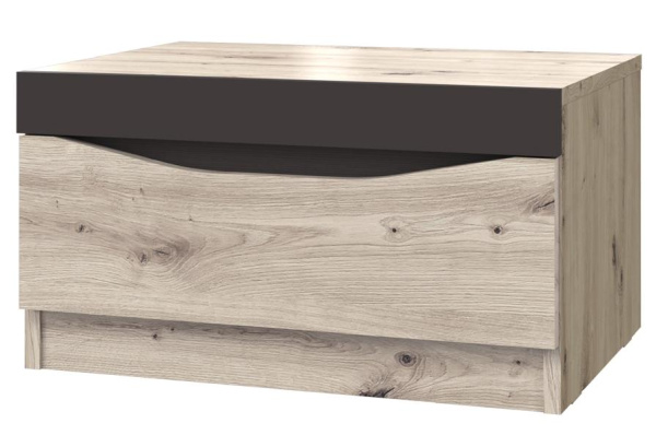 Тумба прикроватная Тиана NEW 1 ящик (1 ЯЩИК ЛДСП Дуб Бонифаций./ЛДСП Дуб Бонифаций-Вольфрам.)