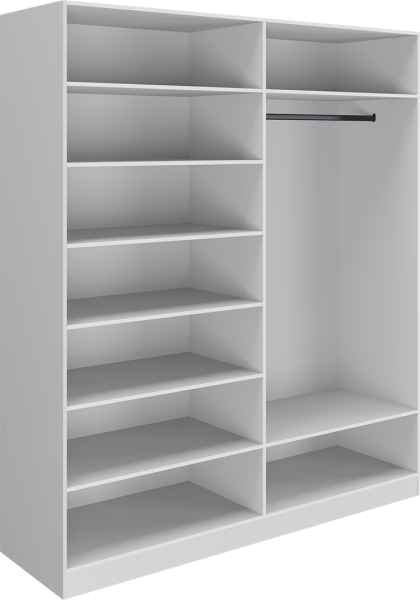 Каркас шкафа Эдем 4 двери (Сабия-белая/Латте)