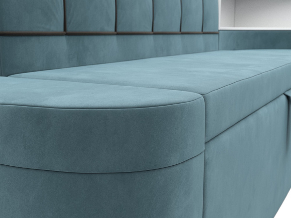 Диван кухонный угловой Тефида правый угол Велюр