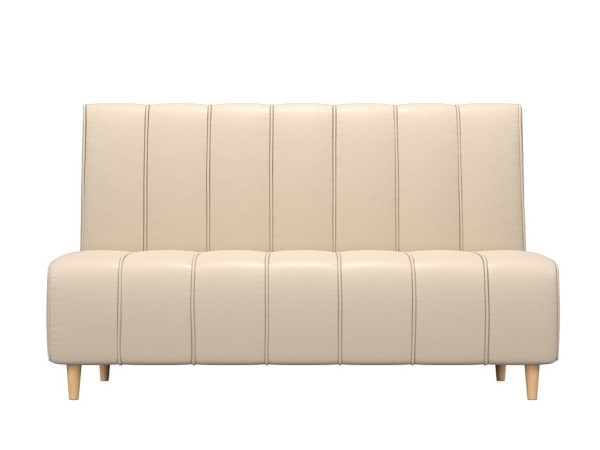 Диван кухонный прямой Ральф Экокожа (Бежевый)