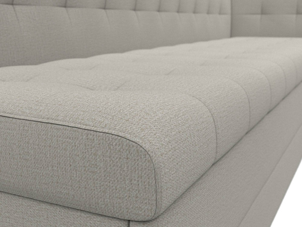 Диван кухонный прямой Бриз с углом справа Рогожка