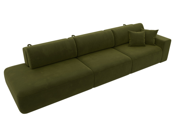 Диван прямой Лига-036 НПБ Модерн Лонг подлокотник справа Микровельвет