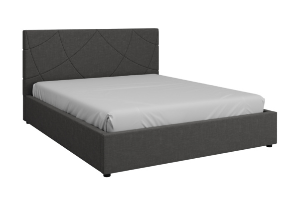 Кровать двуспальная Версаль (СТАНДАРТ, 4 ВАРИАНТ антрацит Без подъемного механизма 1600х2000)