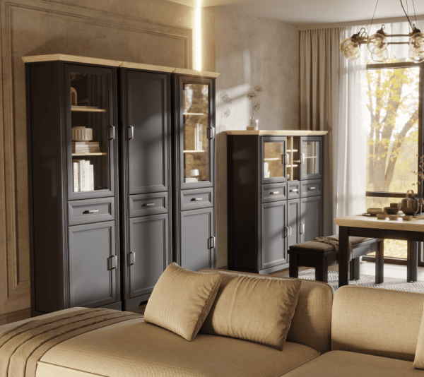 Шкаф с подсветкой JASMIN REG1W1D1S