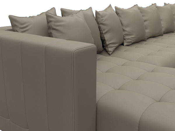 Диван П-образный Лига-052 НПБ Лонг Экокожа