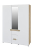 Шкаф для одежды Леонардо МН-026-08 (Цвет Белый)