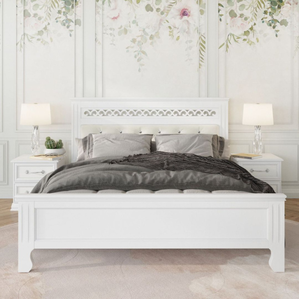 Кровать двуспальная Грация Пуговицы