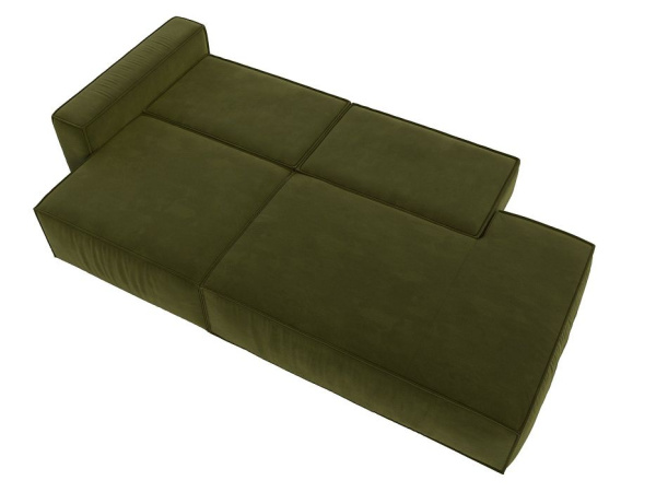 Диван прямой Прага Модерн подлокотник слева Микровельвет