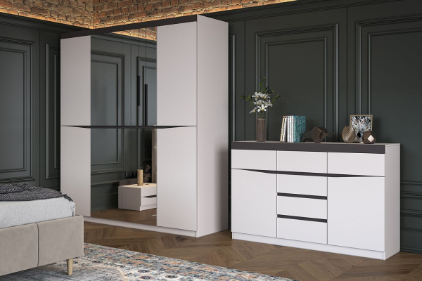 Шкаф распашной Тиана NEW ШР-4 с зеркалом