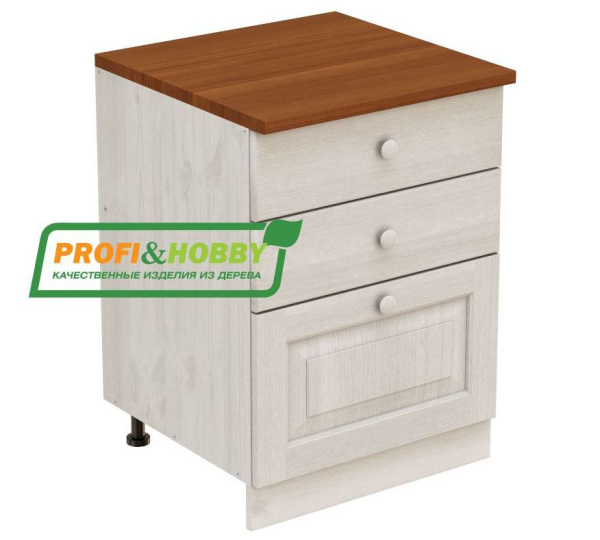 Тумба с 3-мя ящиками 600*720