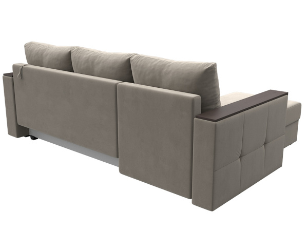 Диван угловой Валенсия Лайт левый угол Микровельвет