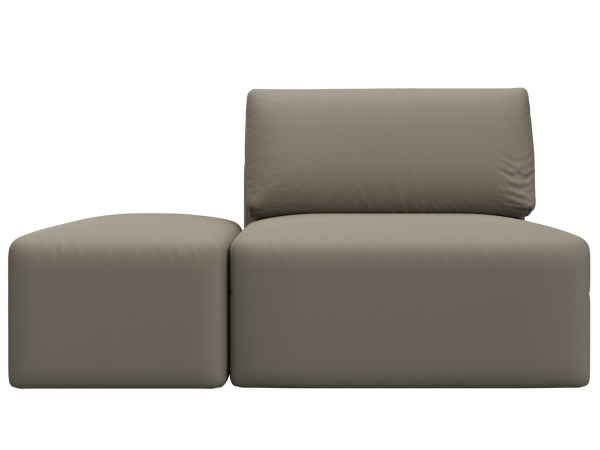 Модули диван и пуф Лига-060 НПБ Экокожа (GRIFON 04 бежевый)