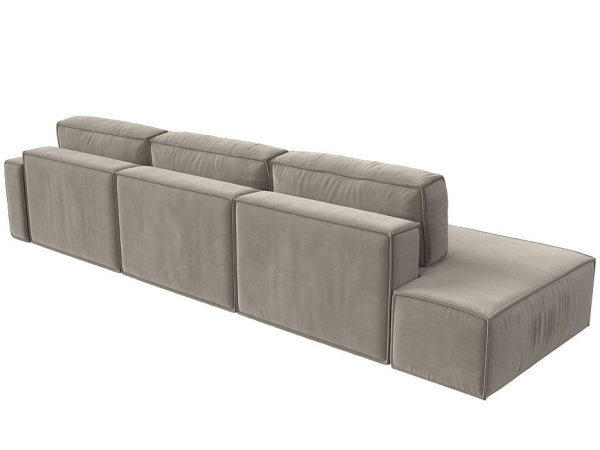 Диван угловой Прага модерн лонг правый угол Микровельвет