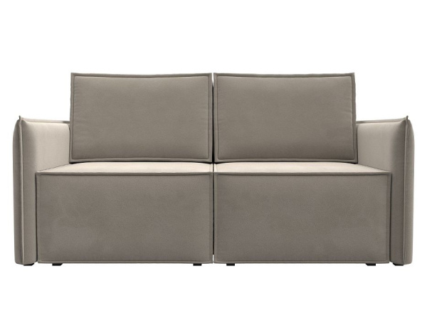 Диван прямой Либерти мини Микровельвет (Бежевый)