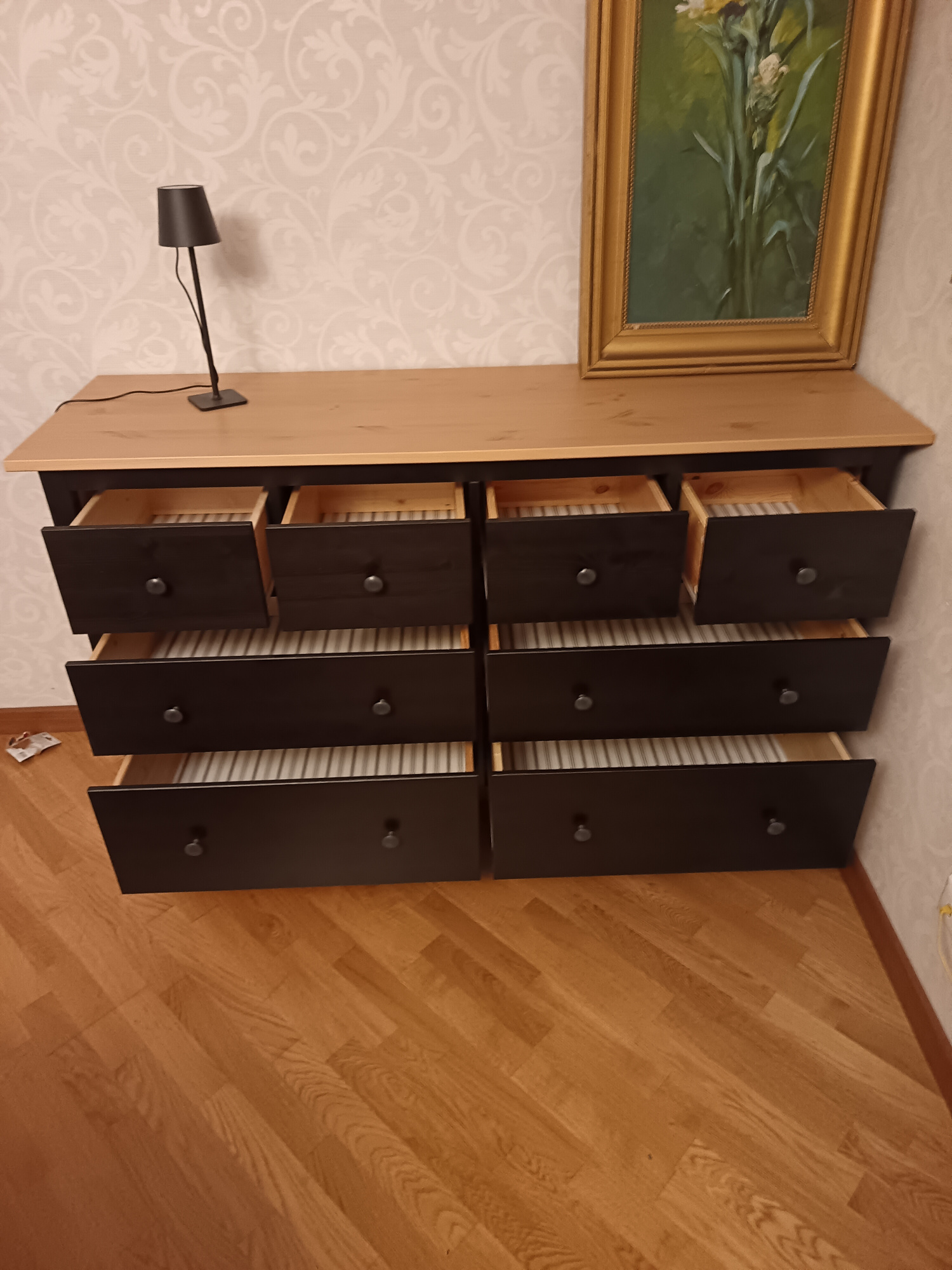 Комод 8 ящиков Кымор Hemnes