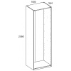 Корпус шкафа TETRA 100/236/56