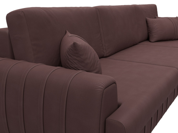 Диван угловой Лига-057 НПБ Лонг угол правый Замша