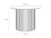 Стол журнальный Mono Stripe D60/D38/H42