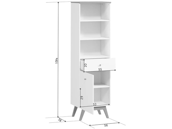 Шкаф HEDA REG1D1S