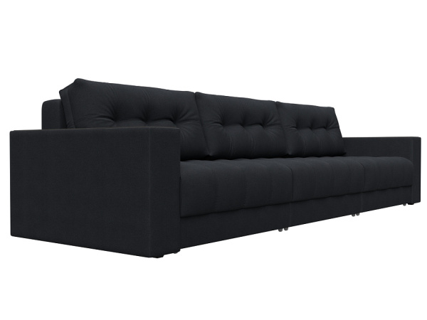 Диван прямой с декором Лига-049 НПБ Лонг Замша