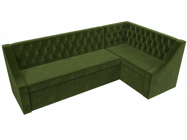 Диван кухонный угловой Мерлин правый угол Микровельвет