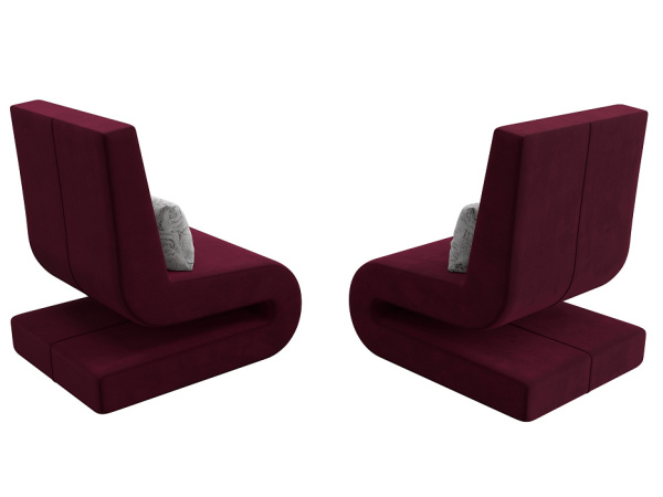 Кресло Волна (2 шт.) Микровельвет\Велюр