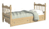 Кровать односпальная Аленка (800х1890, цвет Сосна, кровать одинарная Без подъемного механизма)