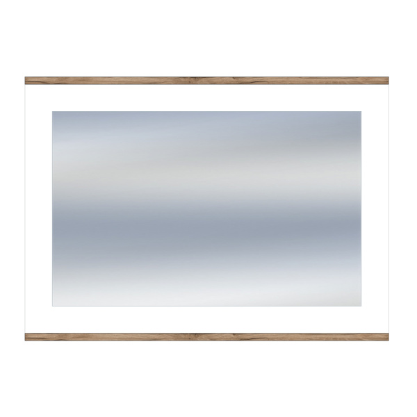 Зеркало Вега Скандинавия (Дуб Каньон/белый глянец)