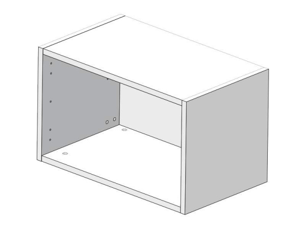Шкаф Навесной 60х34х36 Узкий низкий, 1 дверь